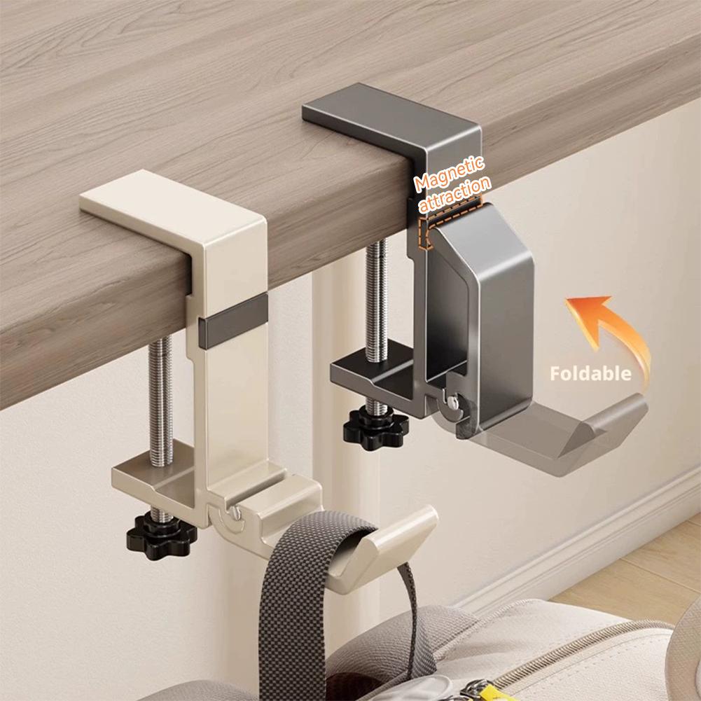 Office Furniture Brands - Bohrfreier, faltbarer Schreibtischhaken, Klemmhalterung für Taschen,