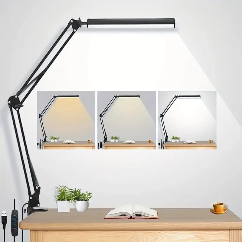 Desk Lamp - LED-Schreibtischlampe für Zuhause, Lesen, Lernen, verstellbare,