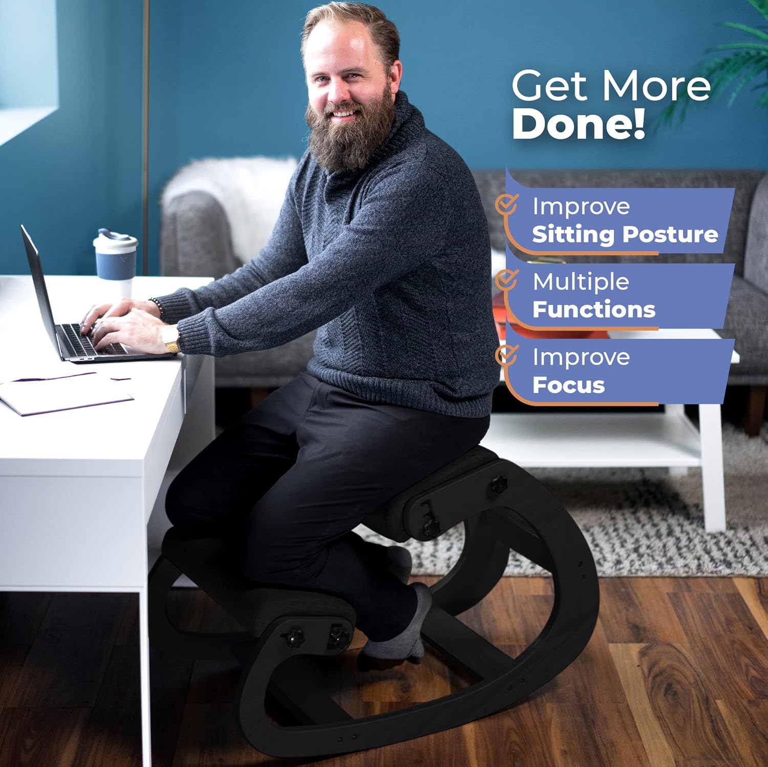 Ergonomischer Holz-Kniestuhl V – Office Chair Bewertung und Preis