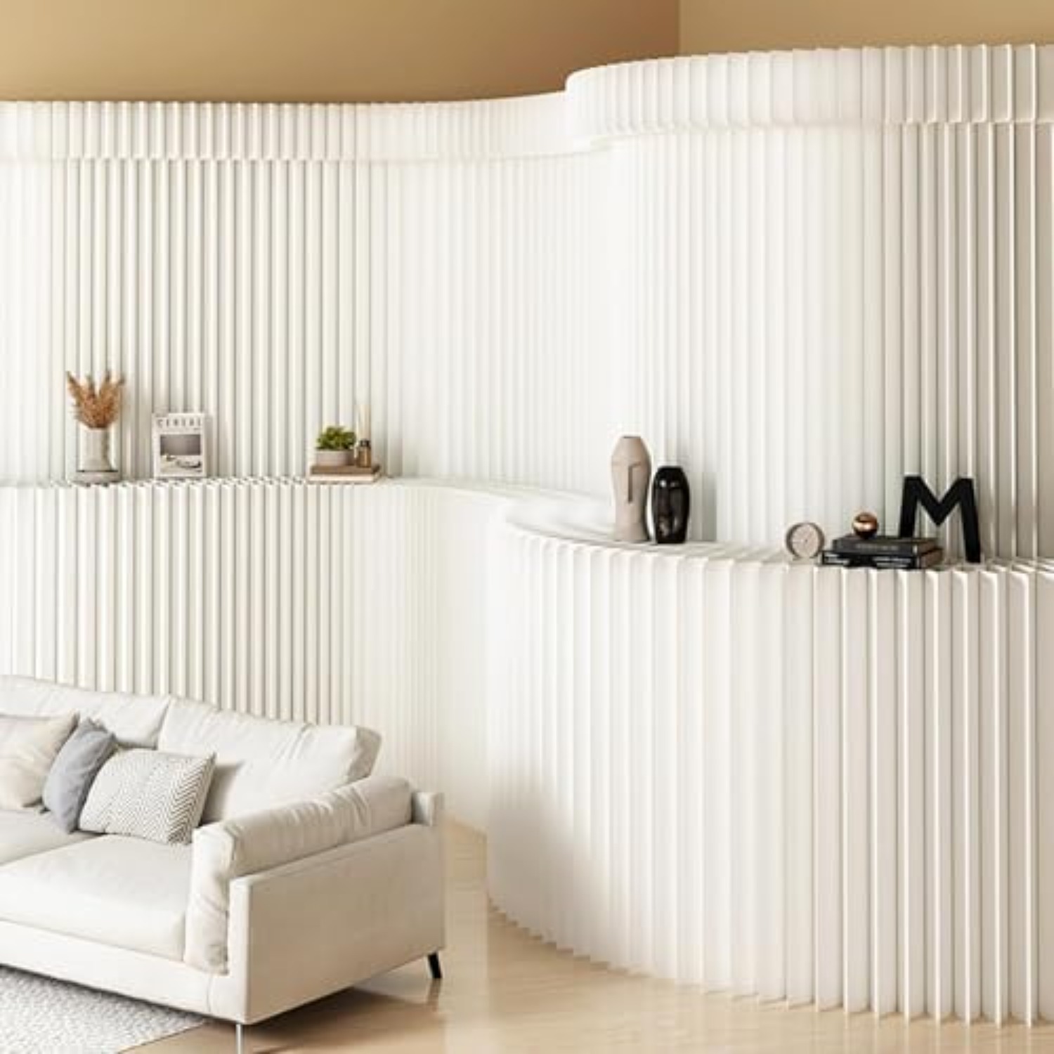Papier-Raumteiler mit Regalen, – Partition Screen Divider Bewertung und Preis