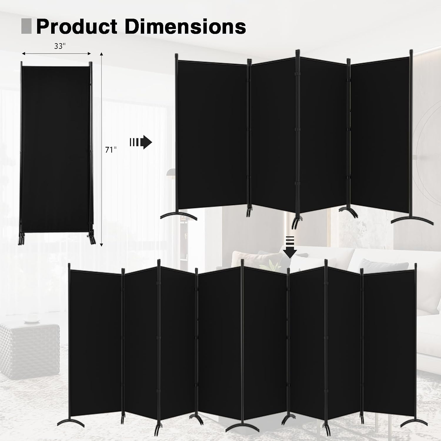 Raumteiler-Faltbare Sichtschut – Partition Screen Divider Bewertung und Preis