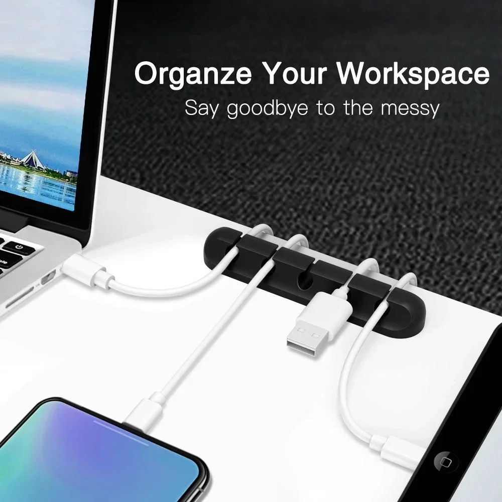 Silikon-USB-Kabel-Organizer, U – Desk Organizer Bewertung und Preis
